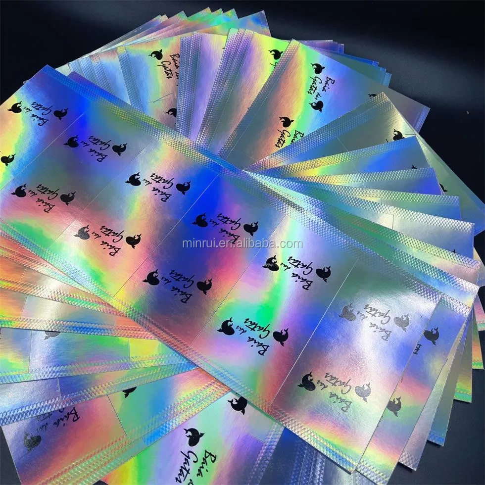 Empreintes Digitales Validé hologramme 20 mm 3/10,2 cm autocollants étiquettes de sécurité rond en argent avec numéros de série 