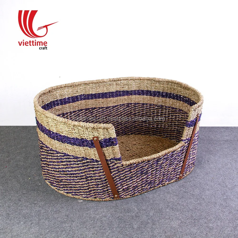 Water Hyacinth Straw Woven Pet Beds Accessories/pet House For Cat