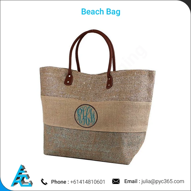 jute beach bag