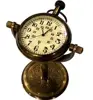 Vintage Nautical Collectible Maritime Antique Brass Desk Clock Table Watch Decor CHCOM669