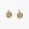 Gold Plated 13mm LOVE Charm CZ Pave Setting