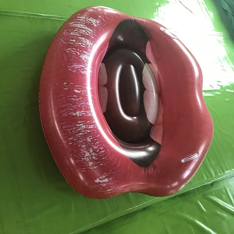 Swimming Pool Float Line Red Mouth Buoy Inflatable Lip Pool Float For