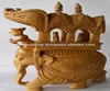 Indian Athenic Wooden Handmade Carved Elephant Souvenirs - As Royal Rider Sitting in the Palanquin - Sculpture