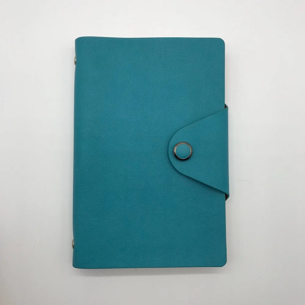 Hot Model A6 Size Waterproof Cute Agenda Leather Notebook With Clasp