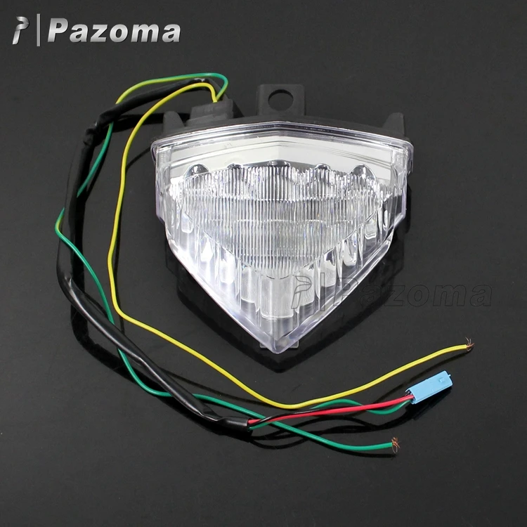 Pazoma Plastic Pc Lens Clear Motorcycle Tail Light Led Taillight ...