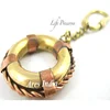 antique style brass lifepreserver nautical key chain manufacturer