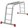 High strength multipurpose folding step aluminium rung ladder NV 132