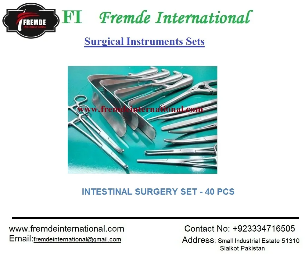 Surgery Instrument Intestinal Instruments Instrumentos De Cirugía Intestinal,Juego De 40 Piezas Certificadas Por ...
