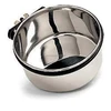 Ski Group Of Stainless Steel Bird Feeding Bowl Coop Cup Clamp Holder Set With Stylish Design