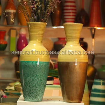 Bamboo Lacquer Vase Home Decor Floor Bamboo Lacquer Vase Home Decor