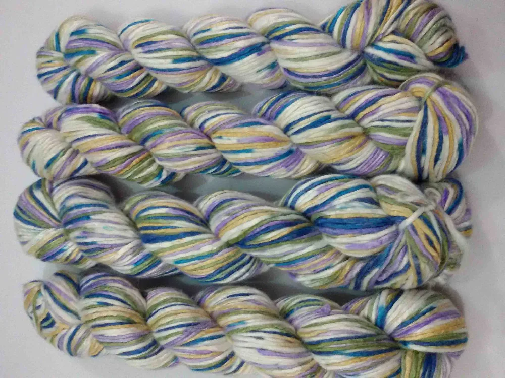 Banana Silk Yarns In Solid And Multi Colored Qualities Available In 100