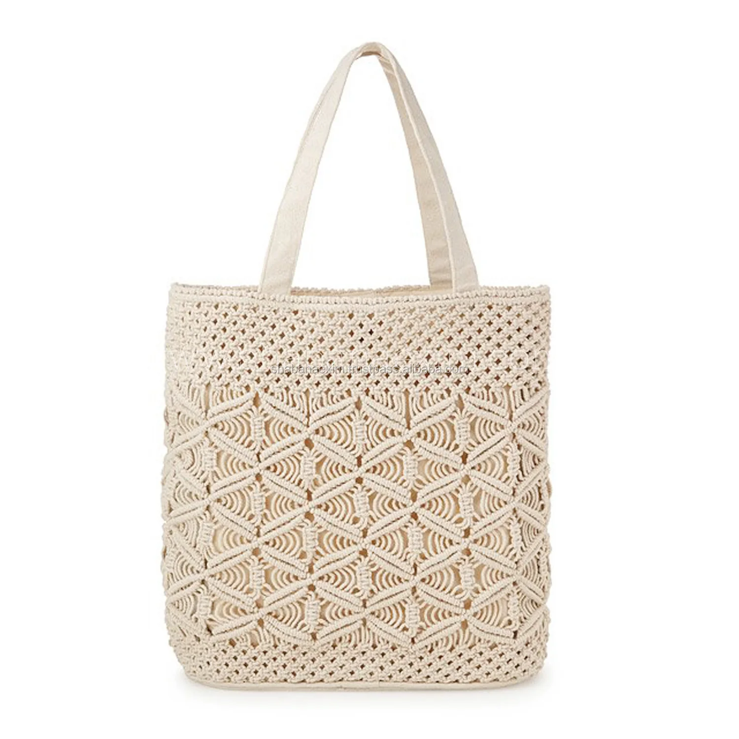 macrame beach bag