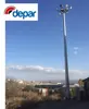 15m Polygon Flood Light Pole with auto elevator lift - hot dip galvanized high mast lamp post, lamp column