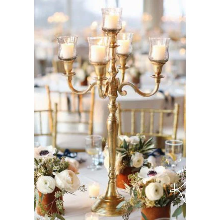 Wedding Decoration Gold Candelabra