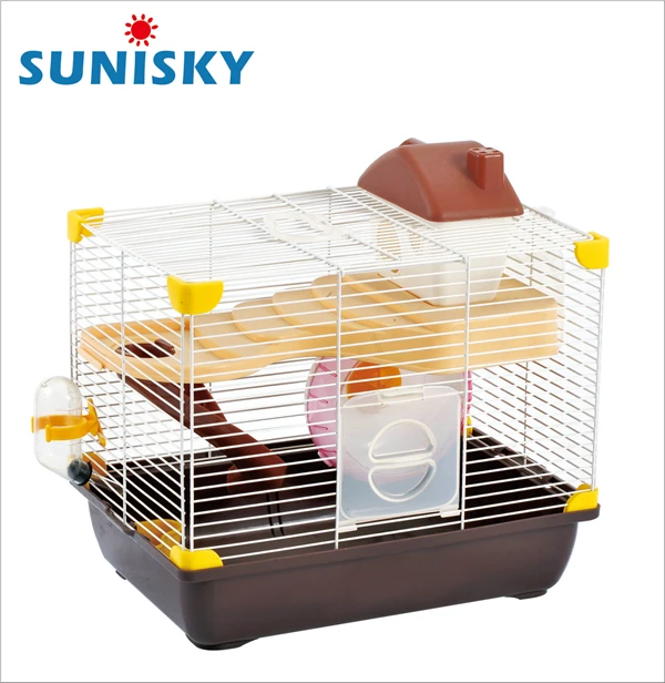 brown hamster cage