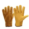 Cowhide Men's Work Driver Gloves Security Protection Wear Safety Workers Welding Hunting Gloves
