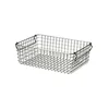 POLISHED METAL WIRE SQUARE BASKET