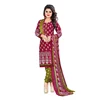 Maroon Cotton Daily Wear Printed Churidar Style