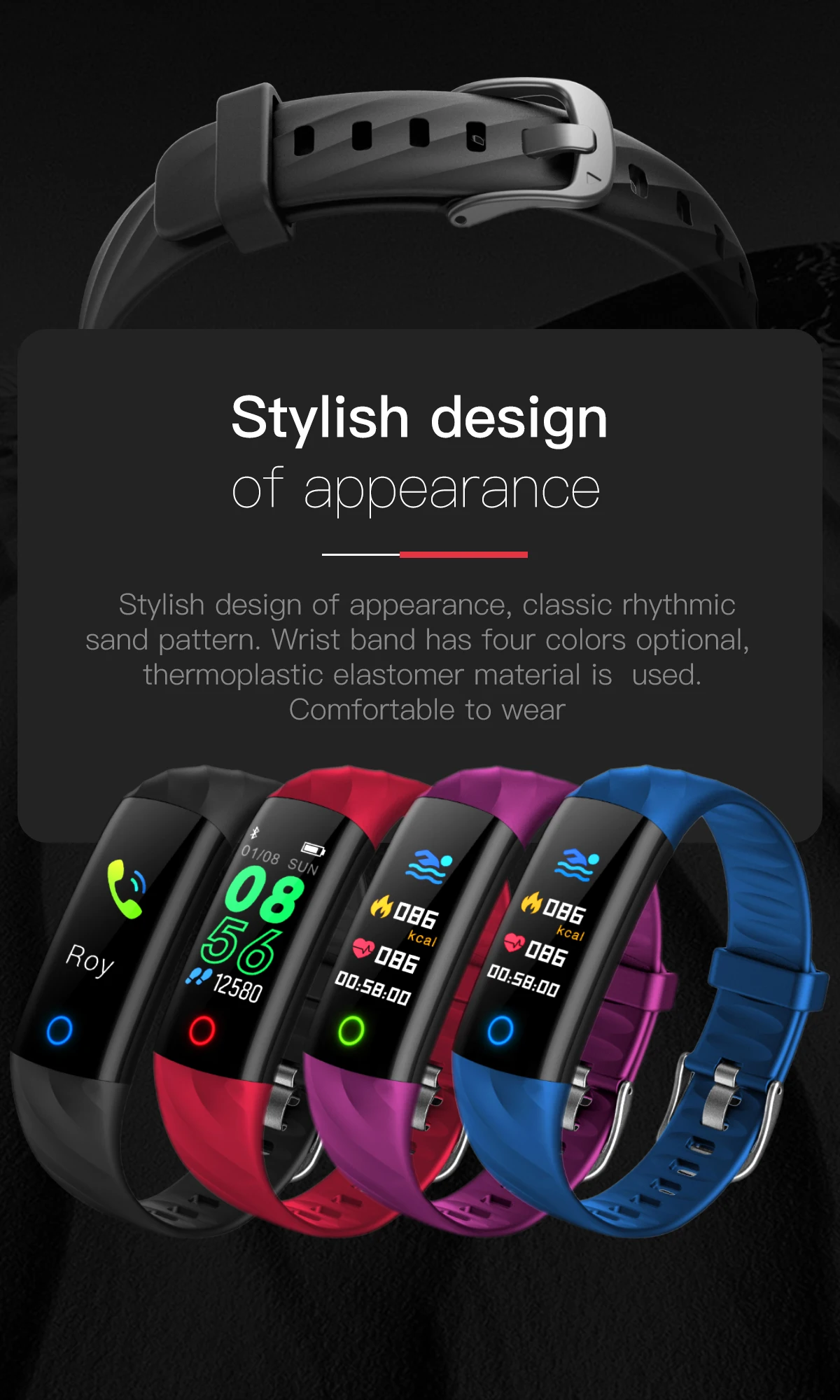 S5 Heart Rate Fitness Bracelet Ce Rohs Smart Watch User Manual Heart