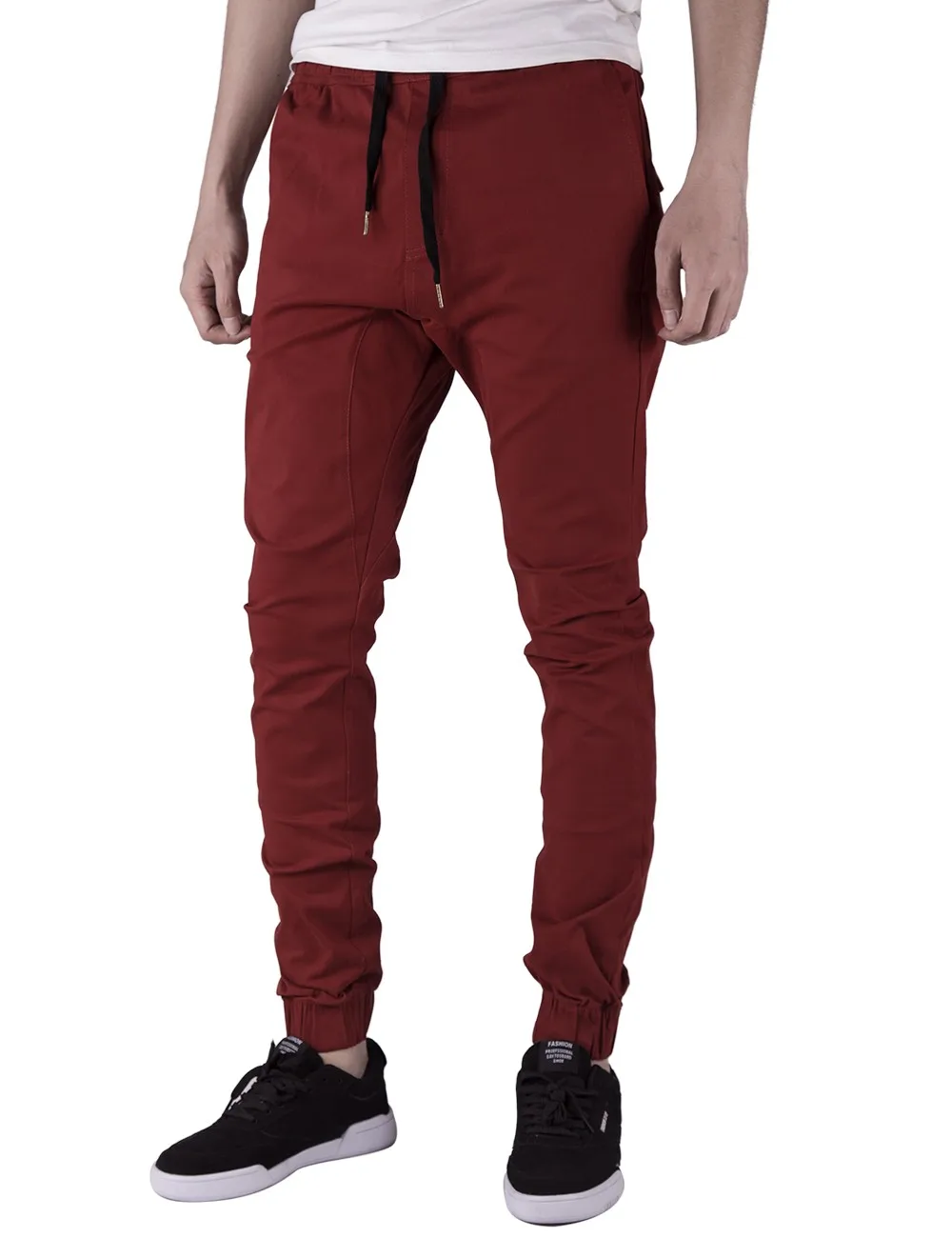 maroon joggers mens