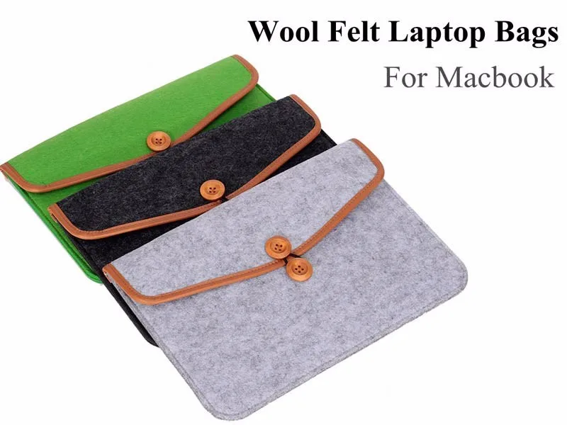 13 13.3 Felt Laptop Bag Arcshaped Felt Laptop Sleeve Ultra Light Slim