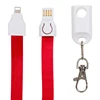 today promotional Micro to USB Charge and Sync Lanyard 2 in1 usb cable Lanyard USB Charger For Phone