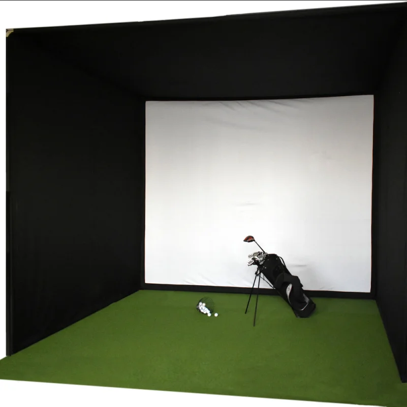 Custom Size Dense Woven Polyester Golf Simulator Screen Golf Impact