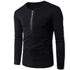 Ready to ship Custom produce mens half placket zip merino wool driving shirts