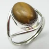 Buy Handmade Gemstones Jewellery Wholesaler 925 Pure Sterling Silver Genuine TIGER'S EYE Bestseller Rings Size 9 JEWELRY