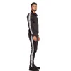 Custom Sport Wear Plain Track Pants Sweat Suits With Side Tape Stripe Track Suit