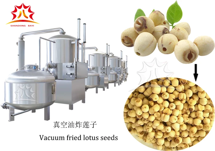 hot sale fruit and vegetable vacuum frying machine for customer