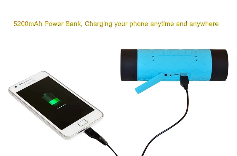 2018 High Quality Laptop Mobile Outdoor IPX65 Waterproof Speaker Wireless 5200maAh Bluetooth Speaker - ANKUX.COM