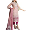 Designer Pakistani long Salwar kameez Suit / Pink color heavy stone work salwar kameez / Semi stitched salwar kameez suit