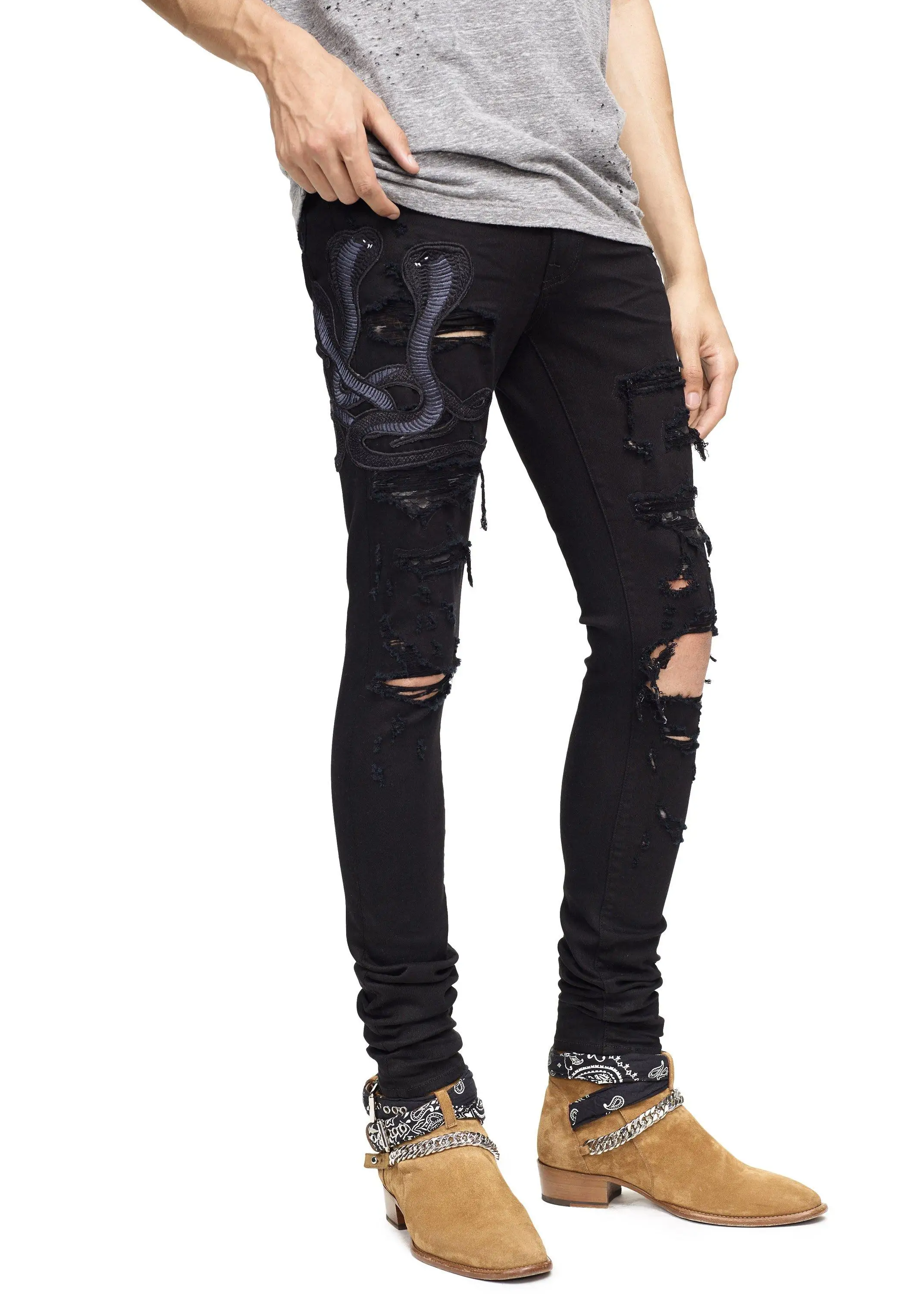 Amiri jeans uomo on sale serpente