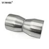 Solid easily assembled sus304 security adjustable lever polish double sided door pull handle