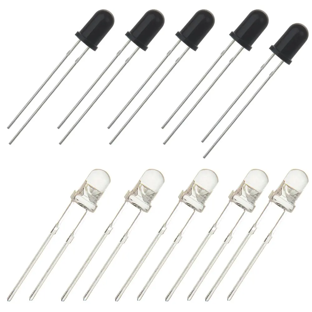 50x Receiver 5mm 940nm IR infrared diode Leuchtdiode NEW 50x Launch Emitter