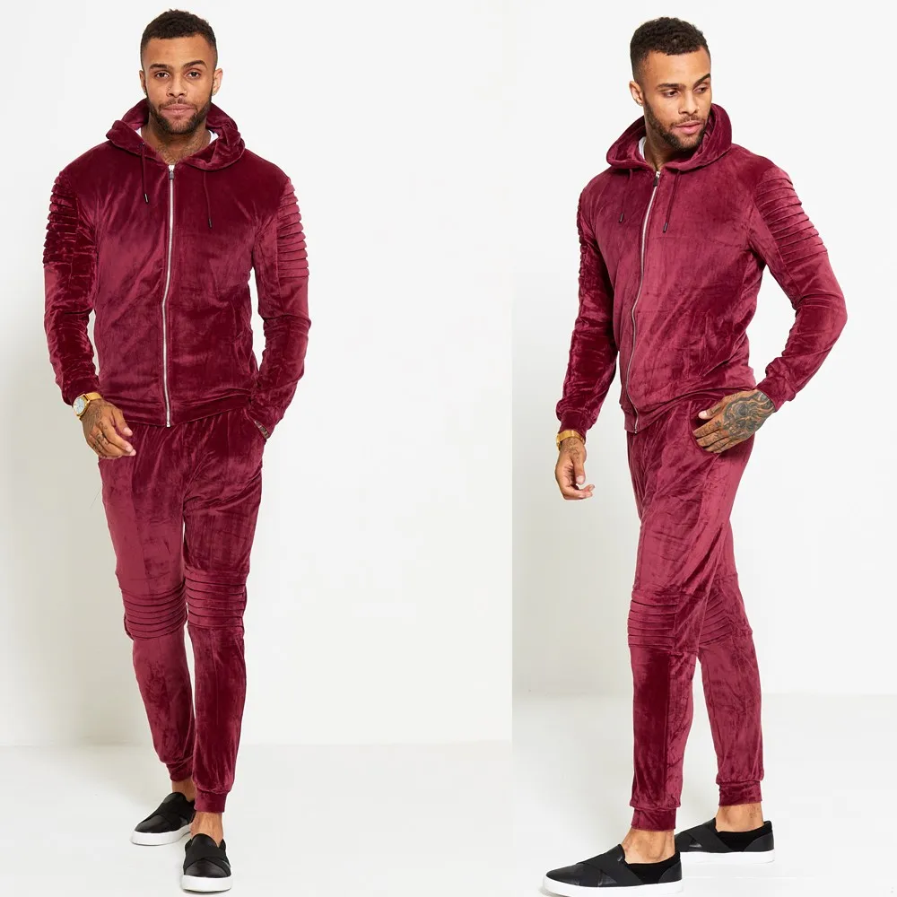 velour tracksuit men