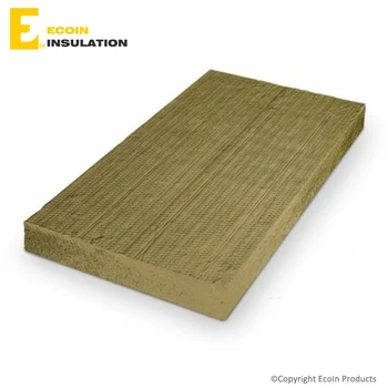 180 Kg/m3 Density Rigid Rock Wool Board For Roofing Csr ...