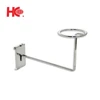 Chrome metal hat holder gridwall display hook