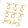 Gold Plated Toggle Clasp - 30mm Long- Lock For Jewelry Making