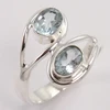 925 Sterling Silver Natural BLUE TOPAZ Ring, Handmade Silver Ring, Gemstone Silver Jewelry