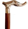 Premium walking stick brass elephant shaped vintage design handle made from Indian solid rose wood Brown CHWKS36034