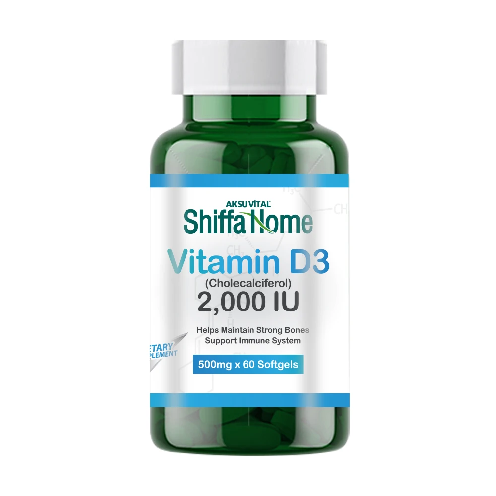 Vitamin D3 Capsules Softgel 2000 Iu Hi Tech Quality Vitamin Supplements
