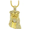 Marlary Fashion Customs Jesus Piece Hop Jewelry Big Men Jewellery Sets Iced Out Gold Jesus Pieces