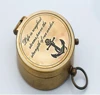 Life is a roughest storms prove the strength of your anchor-Brass Compass/Case
