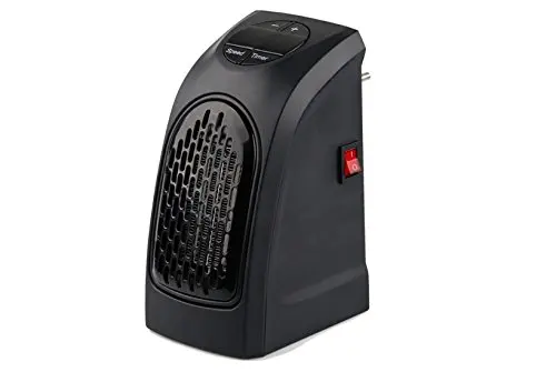 Portable Ceramic Heater, AMASKY Mini Electric Space Heater, 350W Wall-Outlet Personal Heater, with Automatic Temperature Control and Safety Tip Over Switch, for Home and Office Indoor Use