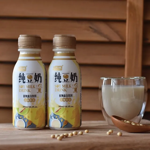 Taiwan 300ml PP bottle nongmo natural soya milk
