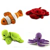 Mini plush toys marine animals stuffed crab/goldfish/tortoise/octopus toy