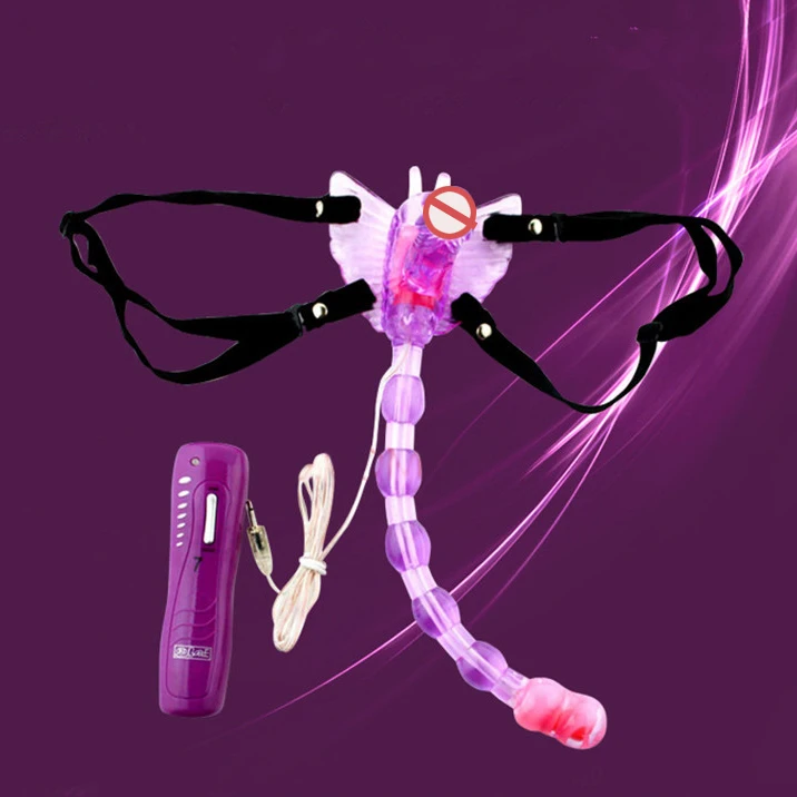 Wearable Butterfly Vibrator Pants 7 Frequency Double Head Massager