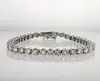 18K White Gold Tennis Gold bracelet Set with 38 Round Shape Diamonds Total 13.70 Carat